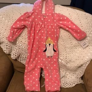 Brand new carters bodysuit with hoodie